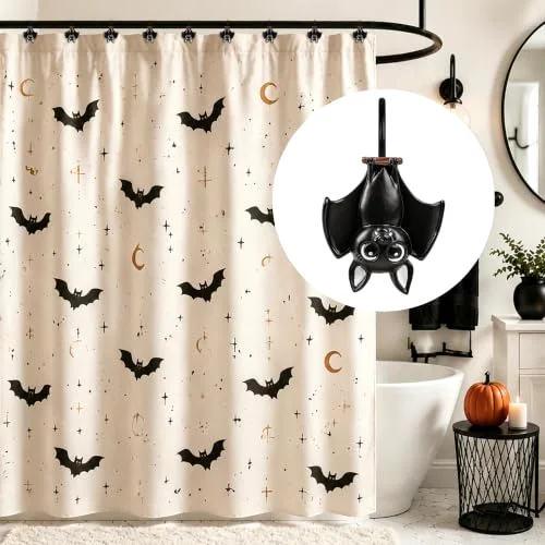 Upside Down Bat Shower Curtain Hooks, photo 4